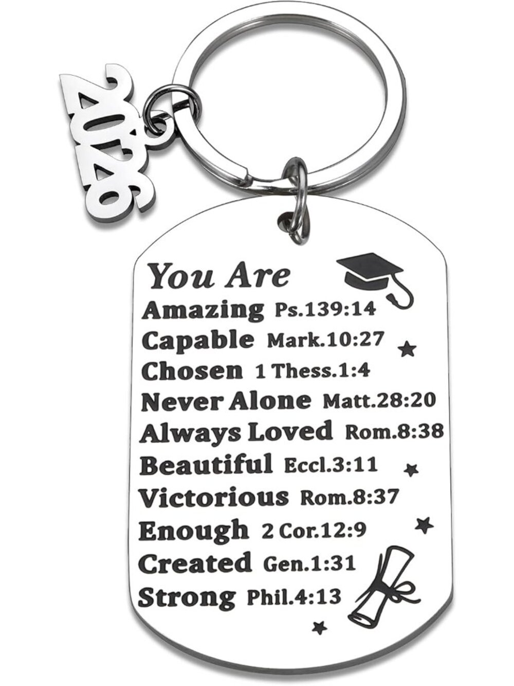 2026 Graduation Gift for Him Her Class of 2026 Keychain Graduation Gifts
